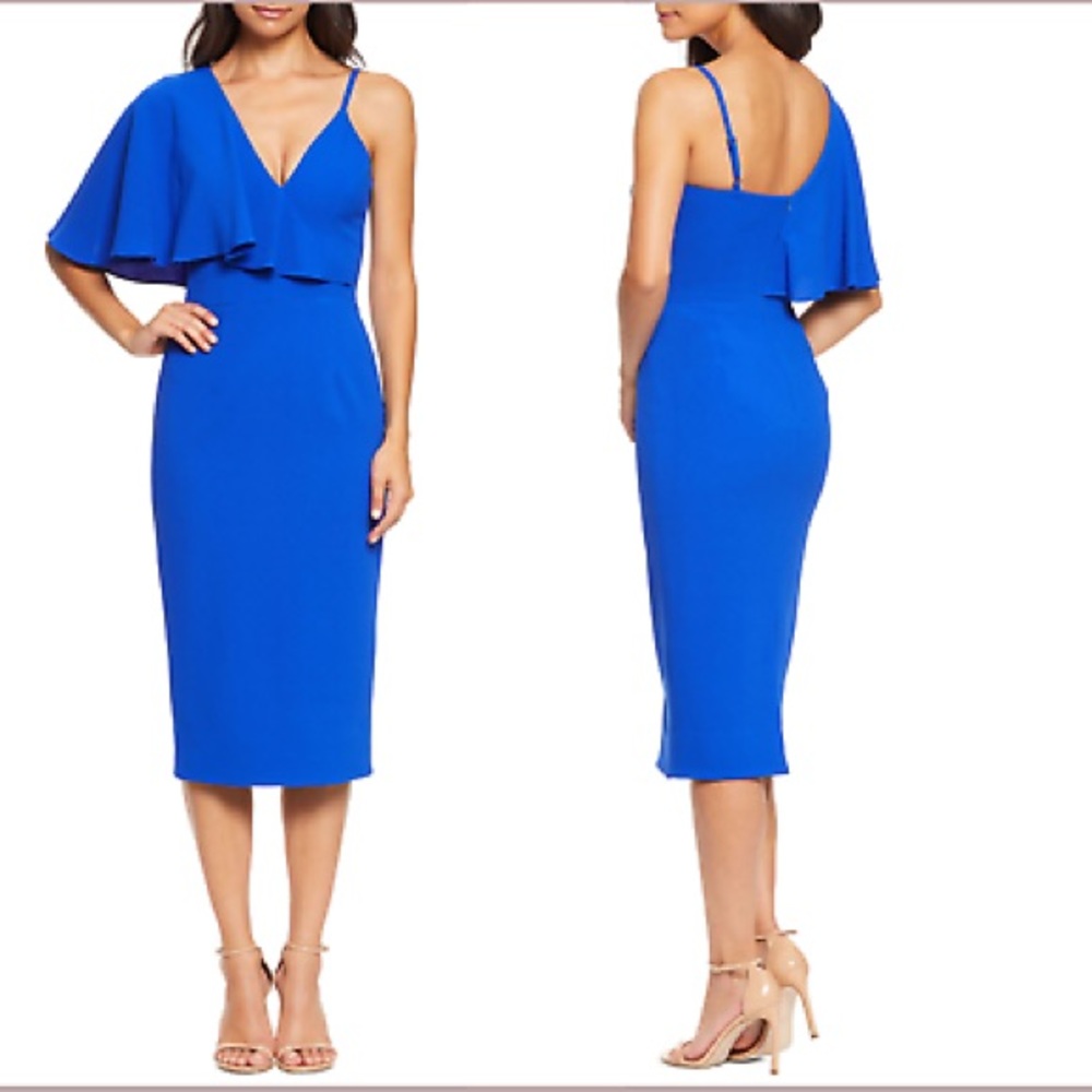 Dress the Population Beth Dress in Electric Blue